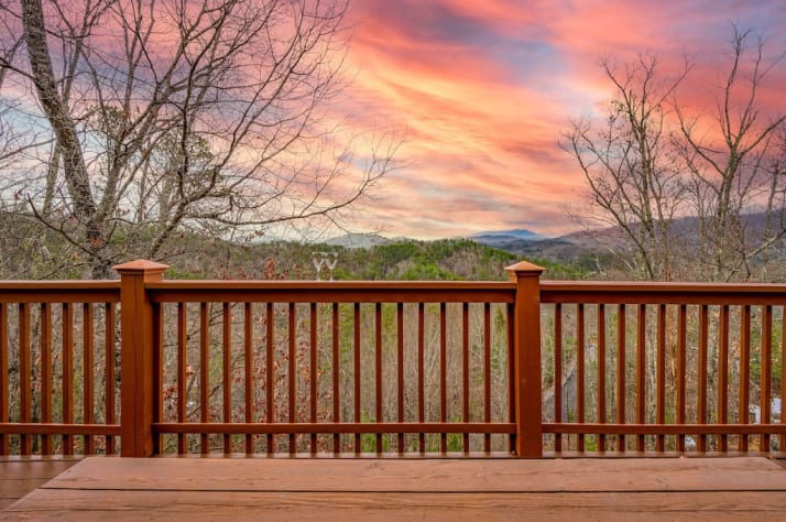Over the Mountain - Sunset on the Deck Pigeon Forge, Tennessee Cabin Rental - Gallery Image #2