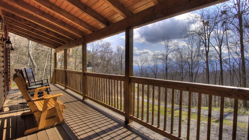 Front porch Gatlinburg, Tennessee Cabin Rental - Gallery Image #35