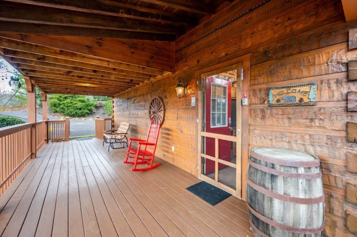 Over the Mountain - Main Level Deck and Entrance Pigeon Forge, Tennessee Cabin Rental - Gallery Image #35