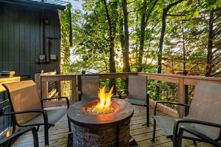 Fire Pit Gatlinburg, Tennessee Chalet Rental - Gallery Image #2