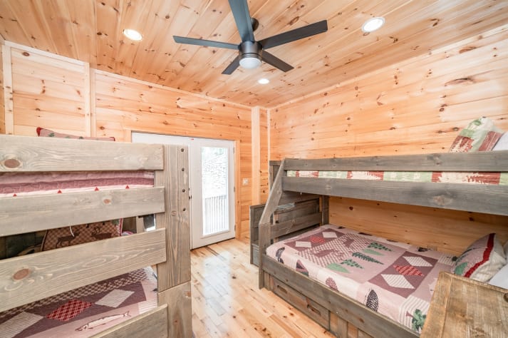 Twin bunks located in the basement Pigeon Forge, Tennessee Cabin Rental - Gallery Image #31