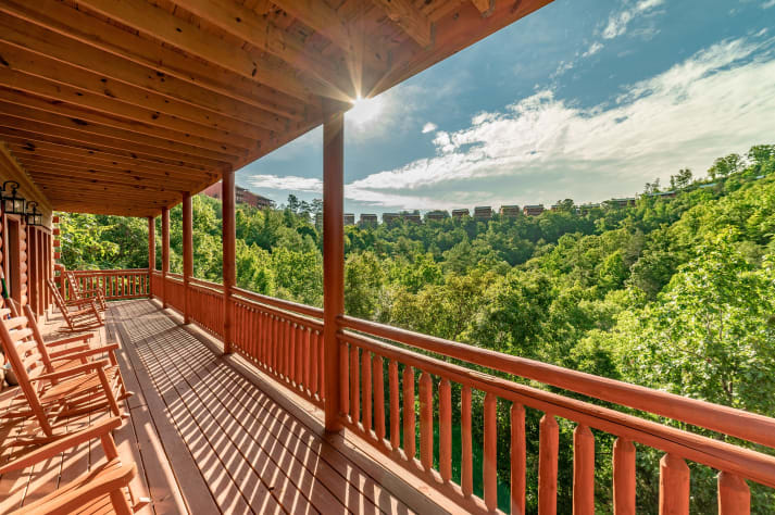 View from the patio! Pigeon Forge, Tennessee Cabin Rental - Gallery Image #5
