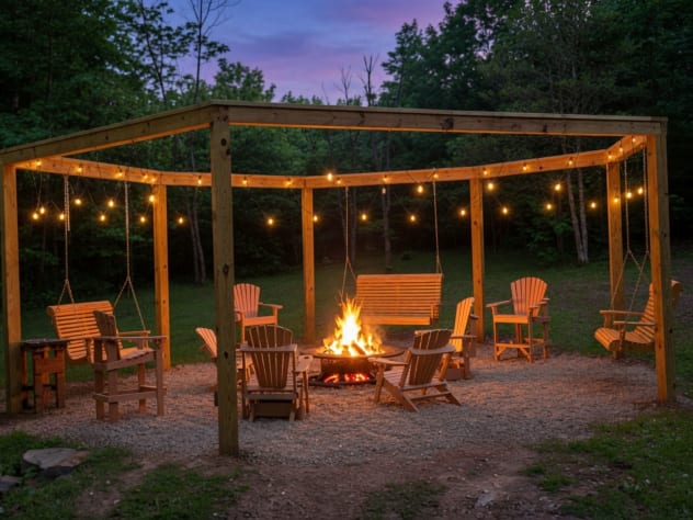 Fire pit Sevierville, Tennessee Cabin Rental - Gallery Image #1