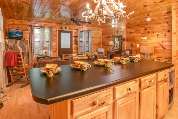 Permanent Vacation - Kitchen - Smoky Mountain Honeymoon Cabin Sevierville, Tennessee Cabin Rental - Gallery Image #30