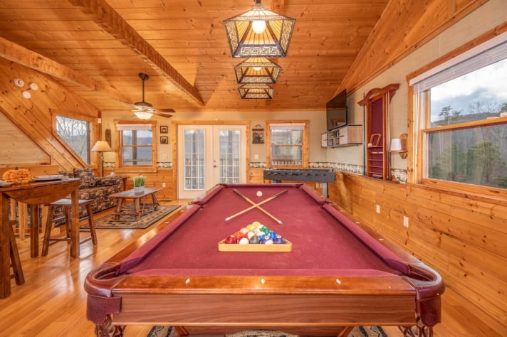 Over the Mountain - Loft Level with Pool Table Pigeon Forge, Tennessee Cabin Rental - Gallery Image #28
