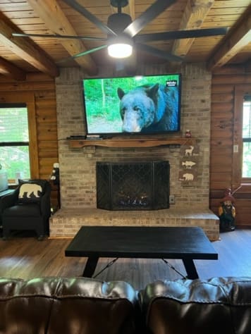 gas fireplace Sevierville, Tennessee Cabin Rental - Gallery Image #22