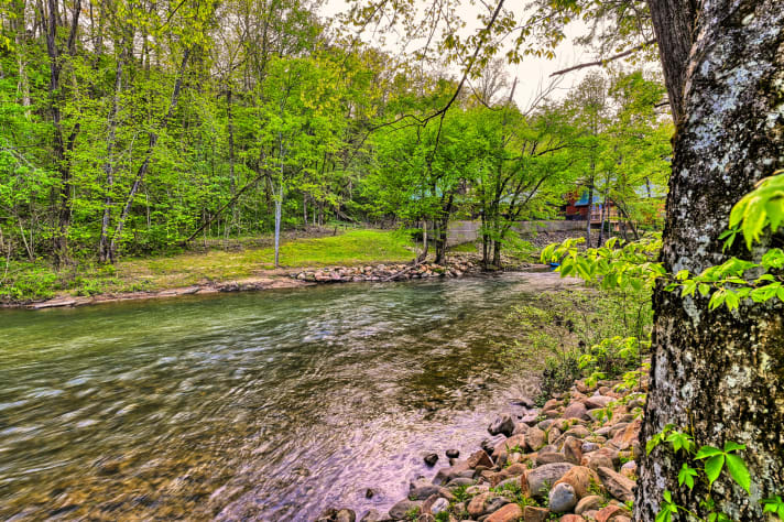 Just steps to the walkways along the Little Pigeon River Pigeon Forge, Tennessee Cabin Rental - Gallery Image #4