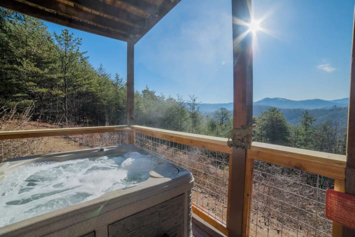 Hot tub with incredible views Pigeon Forge, Tennessee Cabin Rental - Gallery Image #19