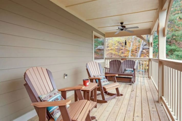 One of 2 decks Pigeon Forge, Tennessee Cabin Rental - Gallery Image #4