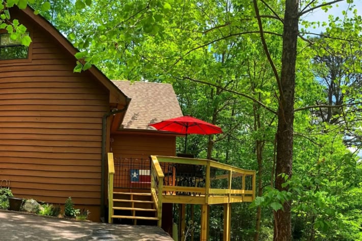 Firefly Cottage front view Sevierville, Tennessee Cabin Rental - Gallery Image #4