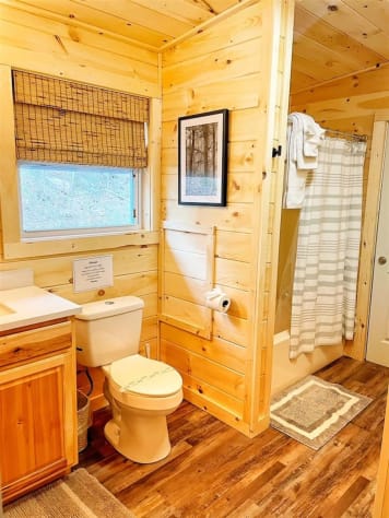 Newly renovated bathroom Sevierville, Tennessee Cabin Rental - Gallery Image #24