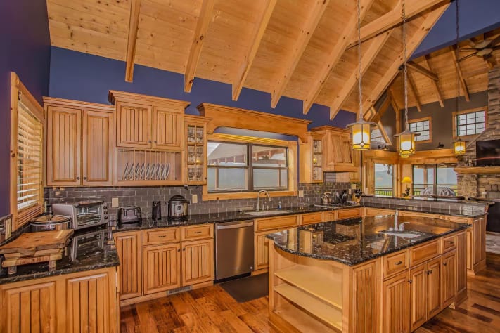 Fully stocked kitchen Pigeon Forge, Tennessee Cabin Rental - Gallery Image #5