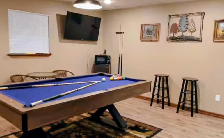 #4 bedroom smart tv ,pool table , small fridge,small microwave Sevierville, Tennessee Cabin Rental - Gallery Image #21