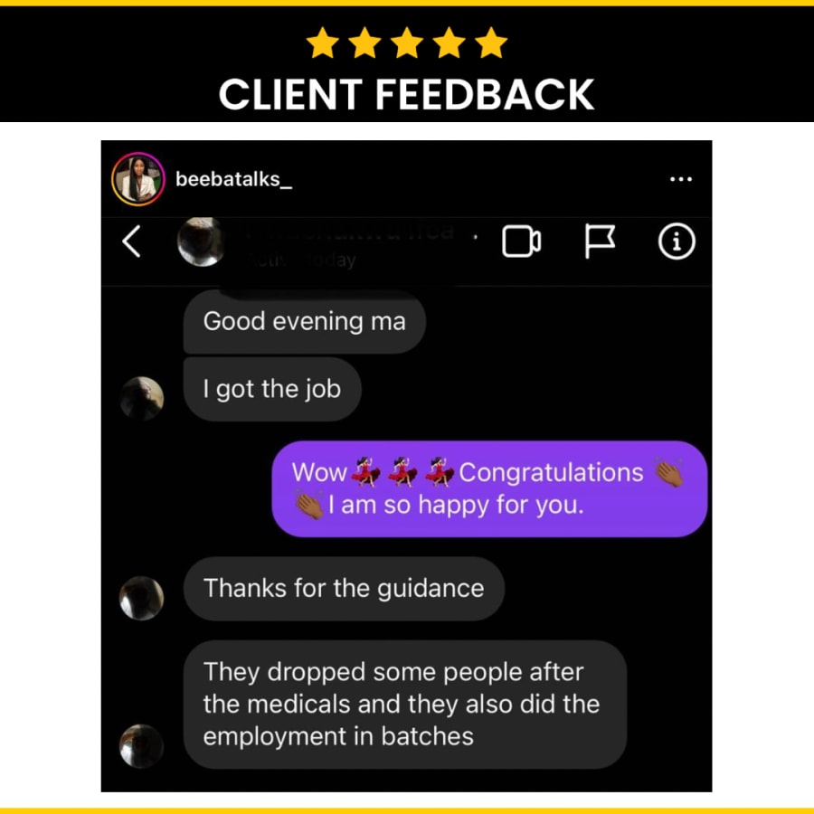 Testimonial from Client Feedback