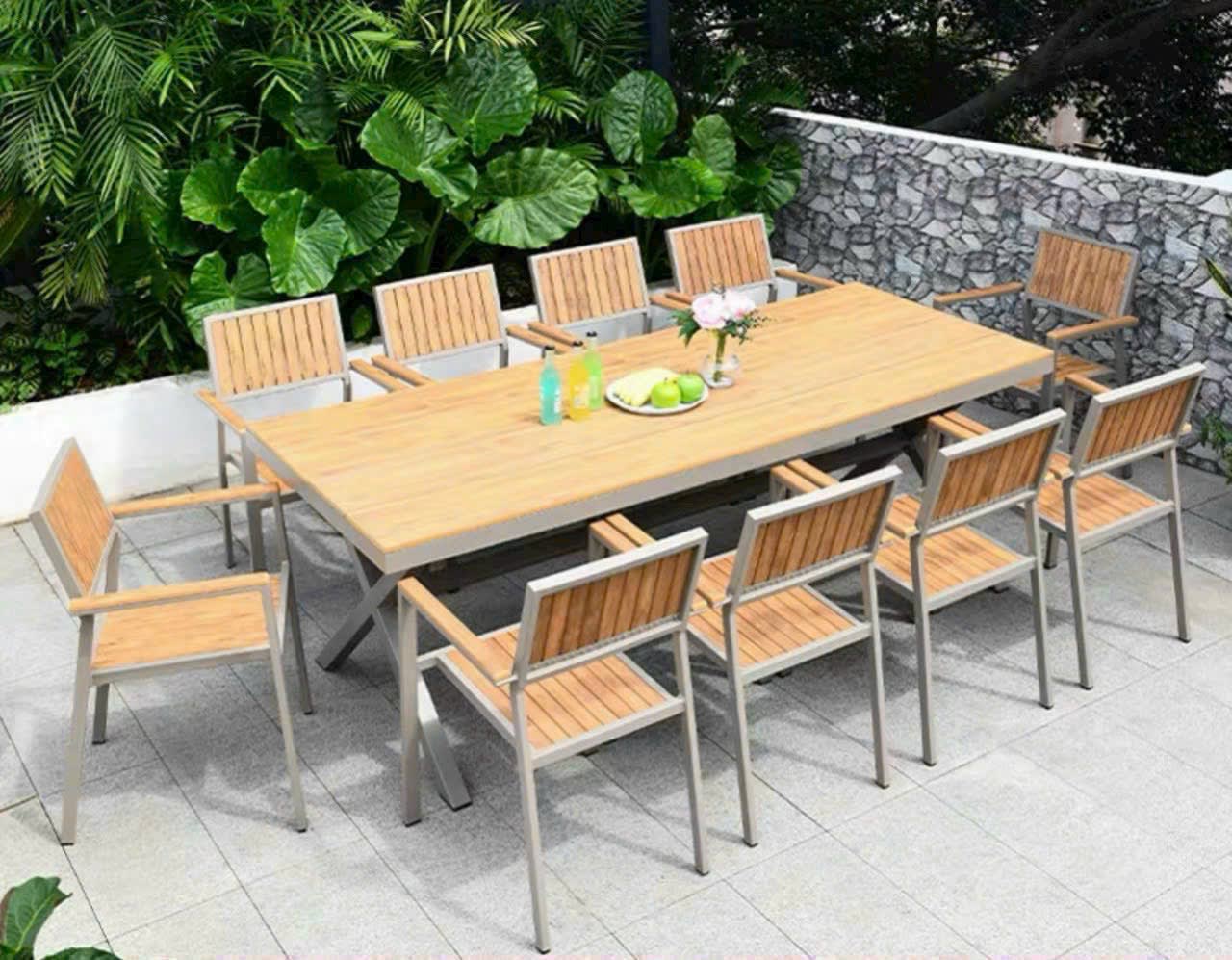 Bàn ghế giả mây mẫu 33 - ảnh 8