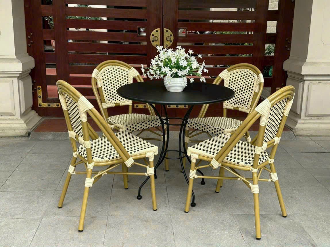 Bàn ghế giả mây mẫu 37 - ảnh 5
