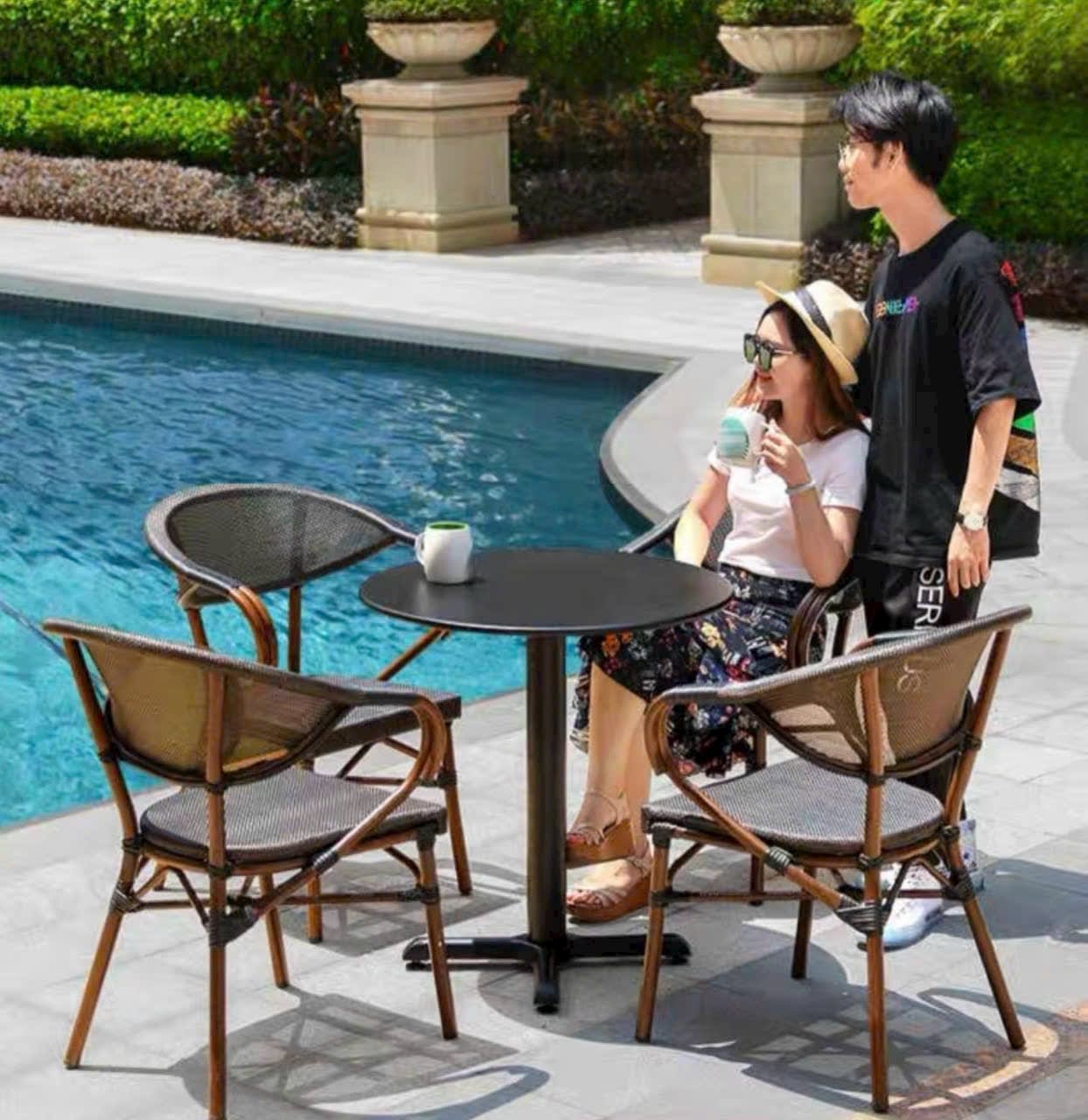 Bàn ghế giả mây mẫu 39 - ảnh 3