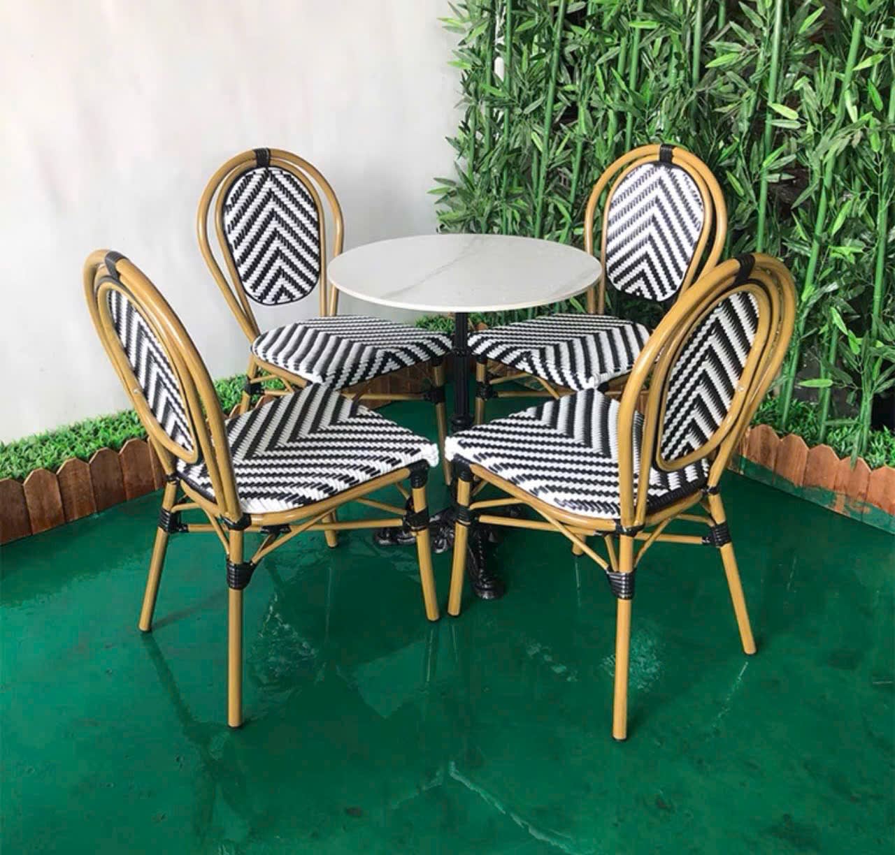 Bàn ghế giả mây mẫu 41 - ảnh 1