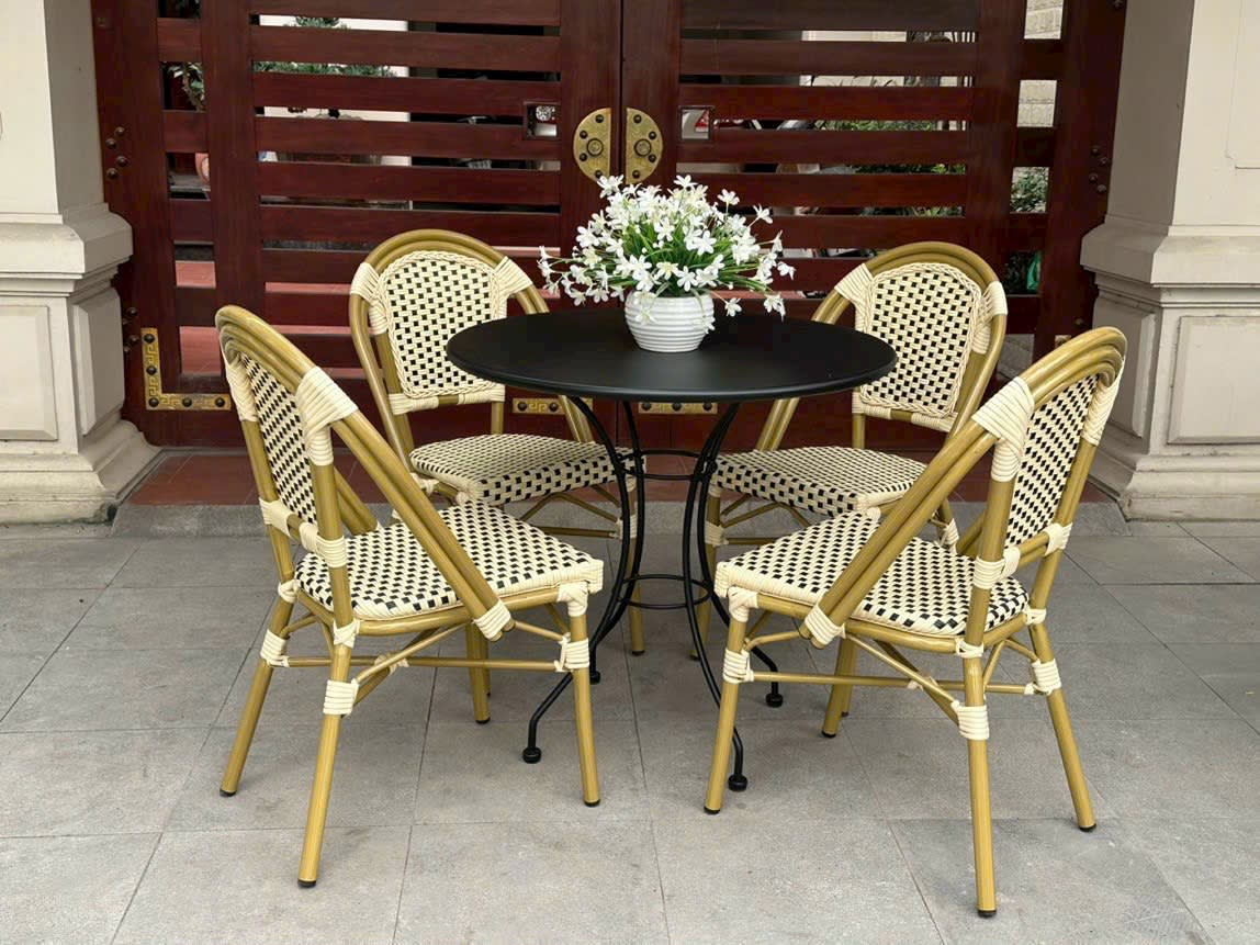 Bàn ghế giả mây mẫu 41 - ảnh 8
