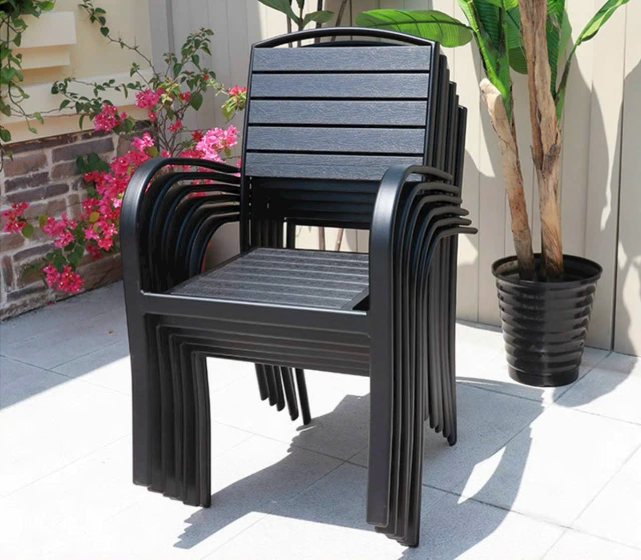 Bàn ghế gỗ nhựa ngoài trời tinh tế - ảnh 10