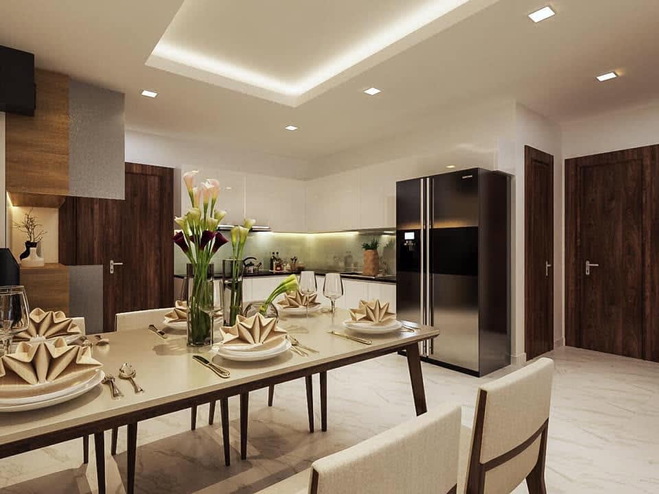 Căn hộ hiện đại — tông ấm cho gia đình