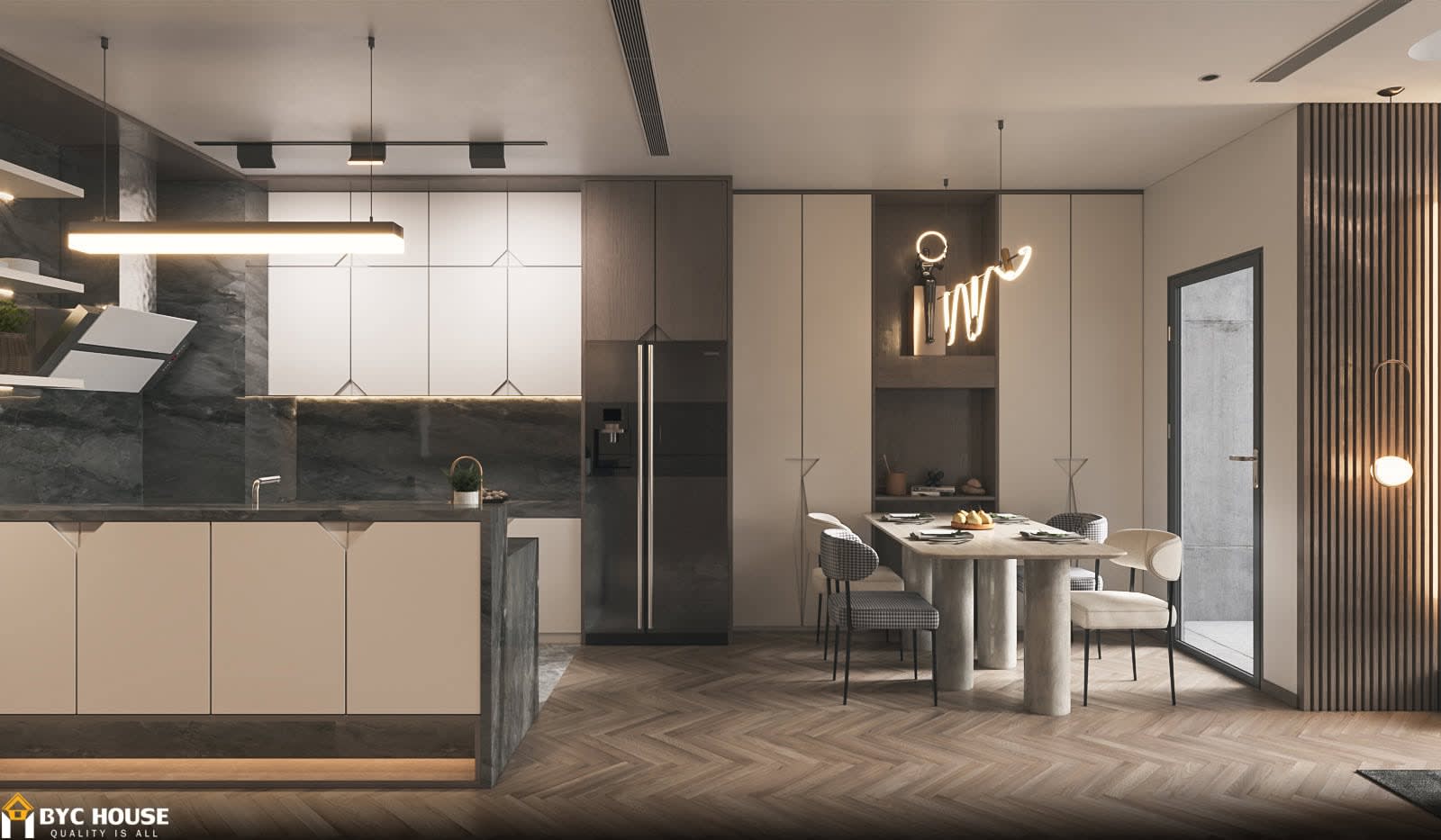 Căn hộ Lacasa — tối giản Bắc Âu cho gia đình trẻ
