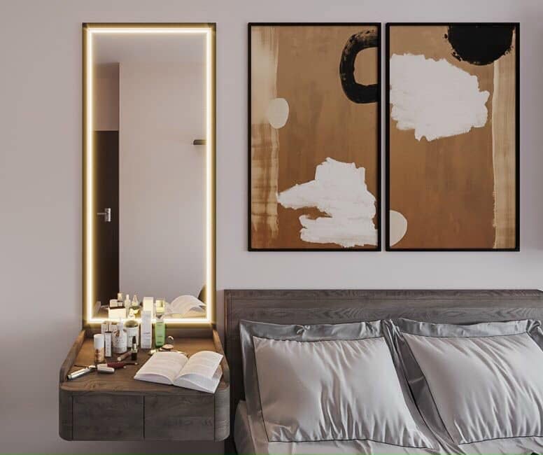 Căn hộ hiện đại — bảng màu trầm ấm
