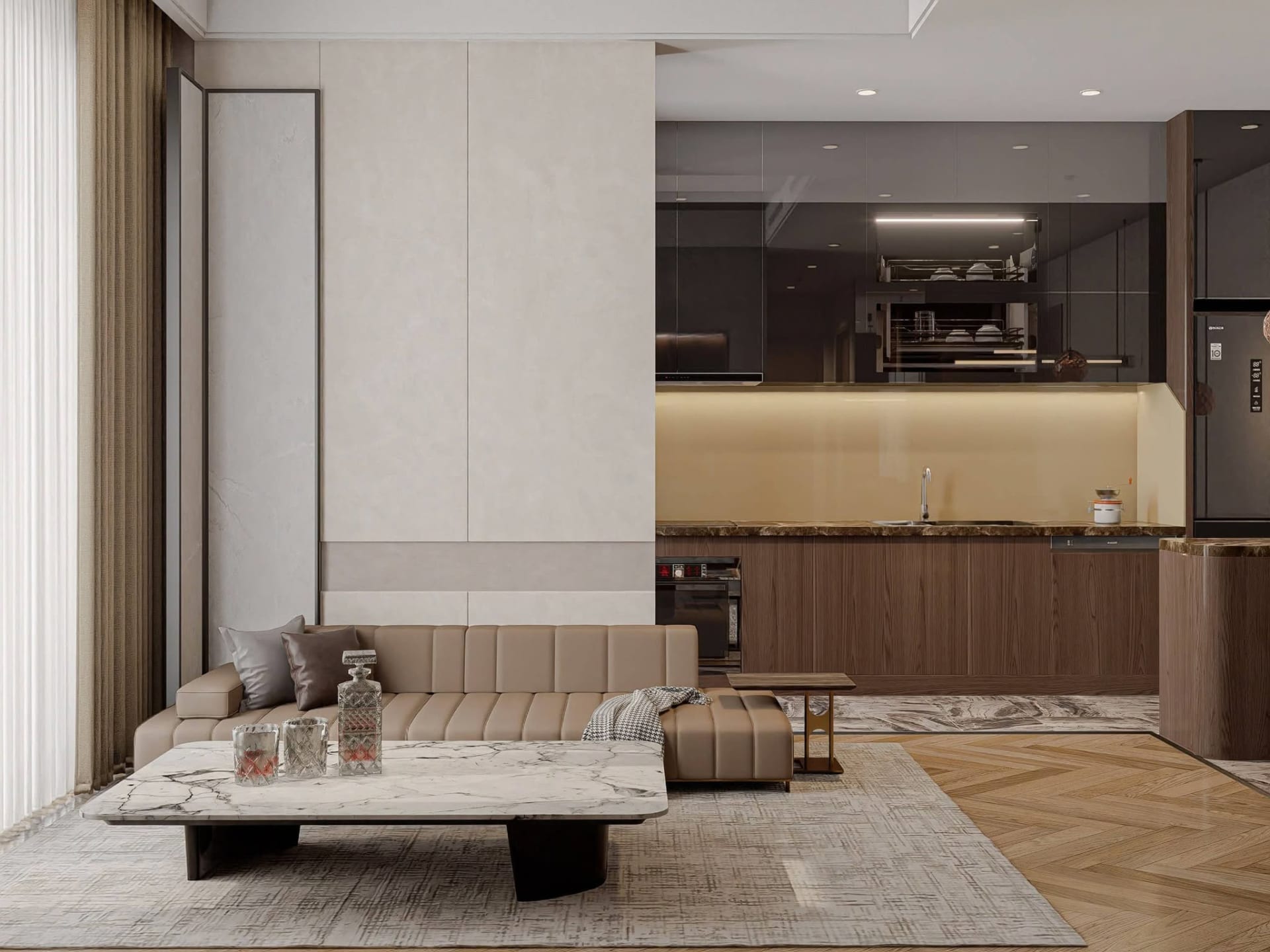 Căn hộ hiện đại — ấm áp & tiện nghi