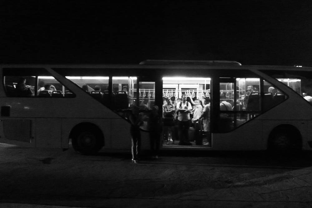 Our airport bus in Surabaya airport