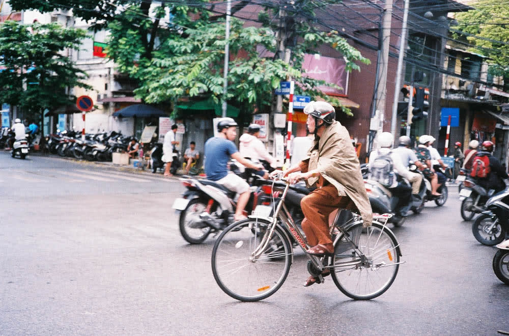 Riding bike