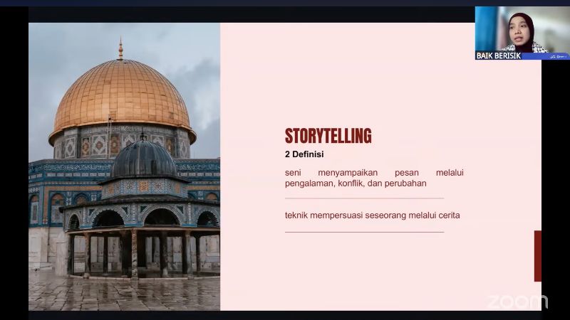 Create Storytelling ala Teh Jeje, Mengubah Cerita Palestina Menjadi Konten yang Bermakna