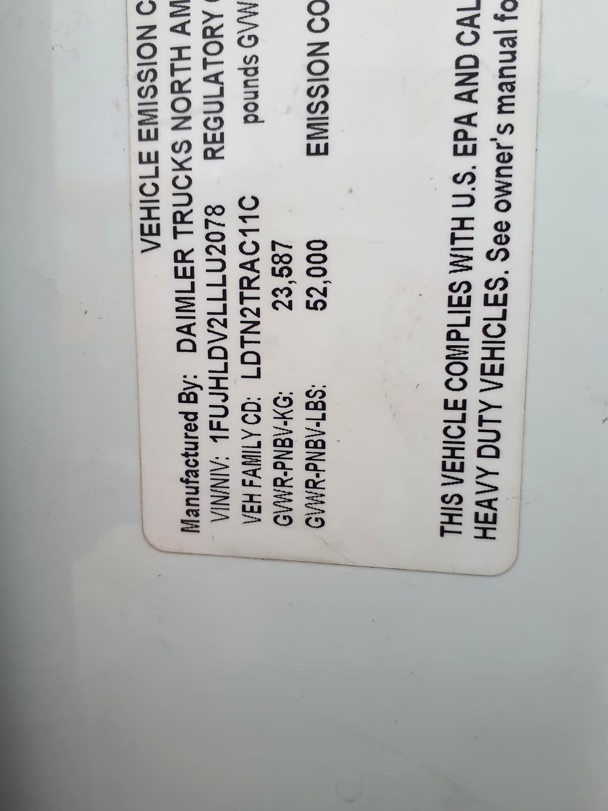 2020 Freightliner/Mercedes NEW CASCADIA PX12664 200170