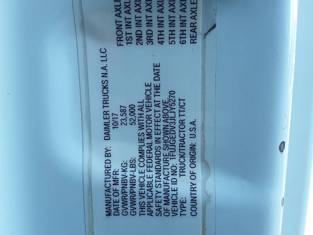 2018 Freightliner CASCADIA 125 221527