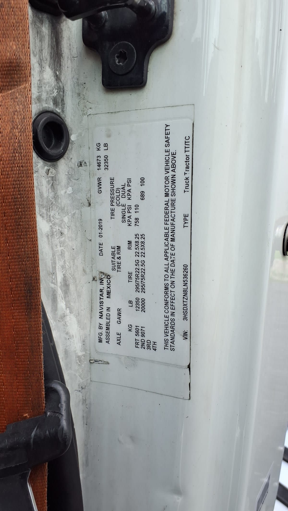 2020 Navistar International RH613 DAYCAB S/A 227833