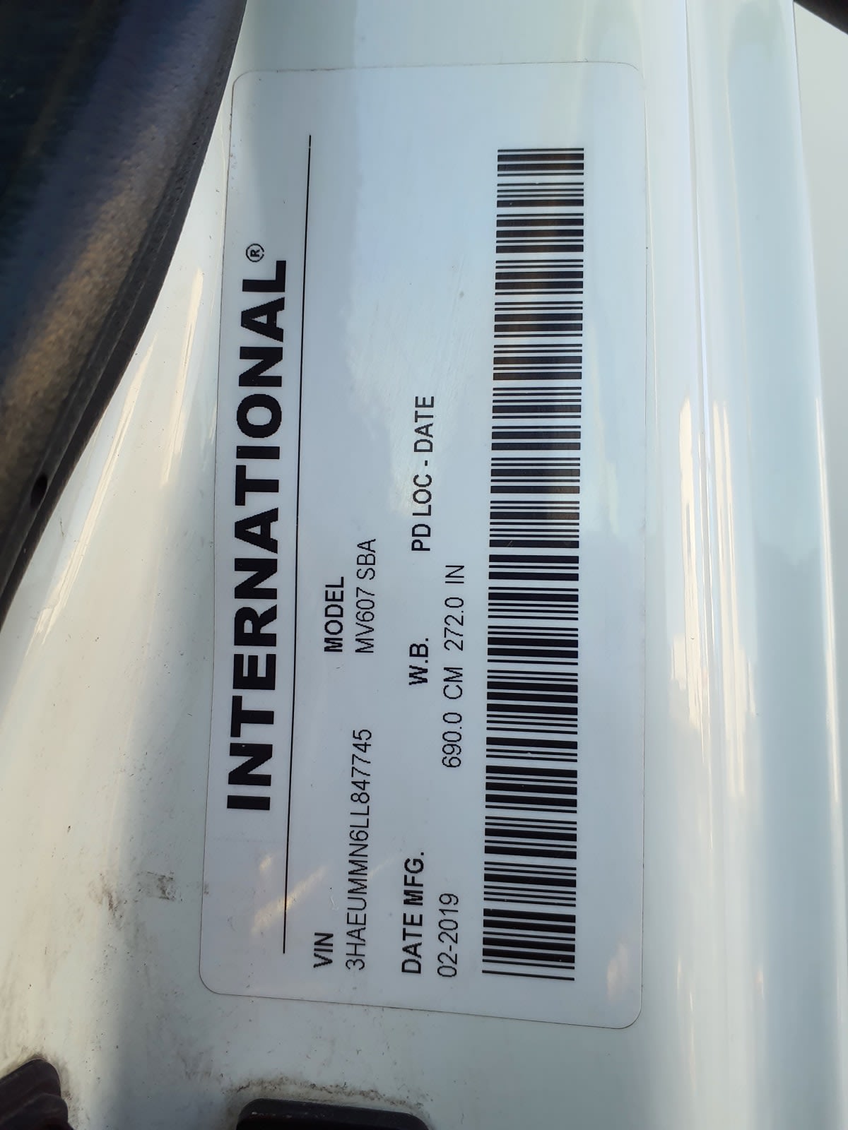 2020 Navistar International MV607 (4X2) 230135