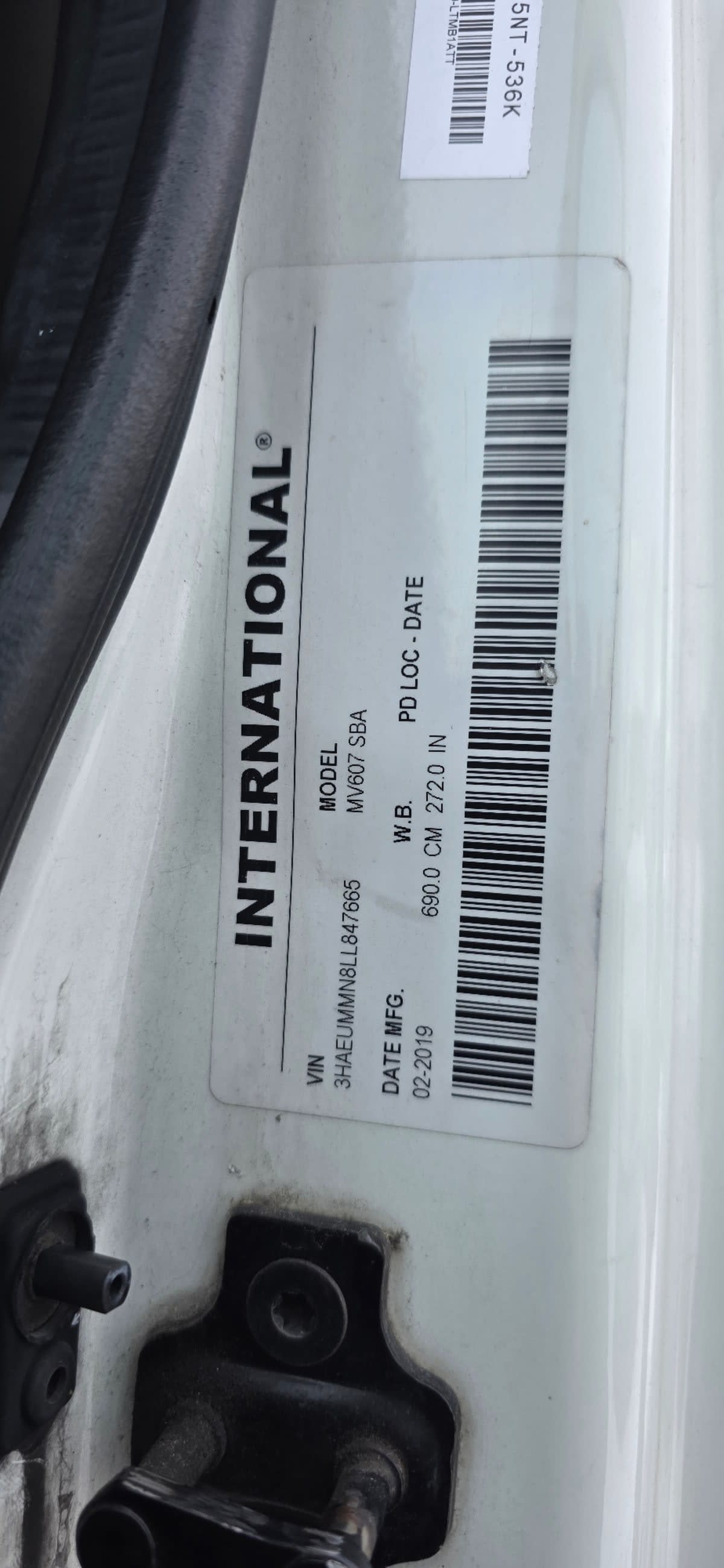 2020 Navistar International MV607 (4X2) 233121