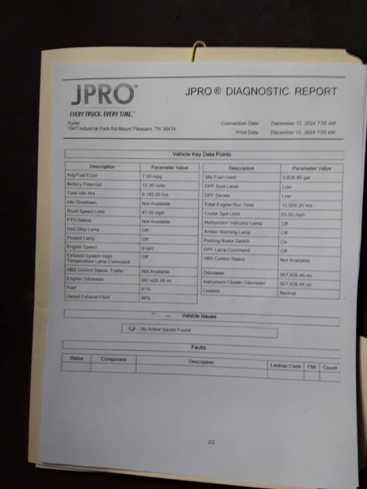 2020 Navistar International LT625 SLPR CAB 241867