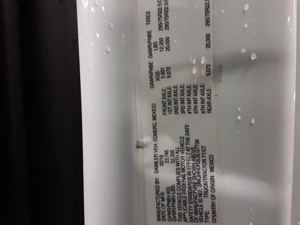 2020 Freightliner/Mercedes NEW CASCADIA PX12664 242148