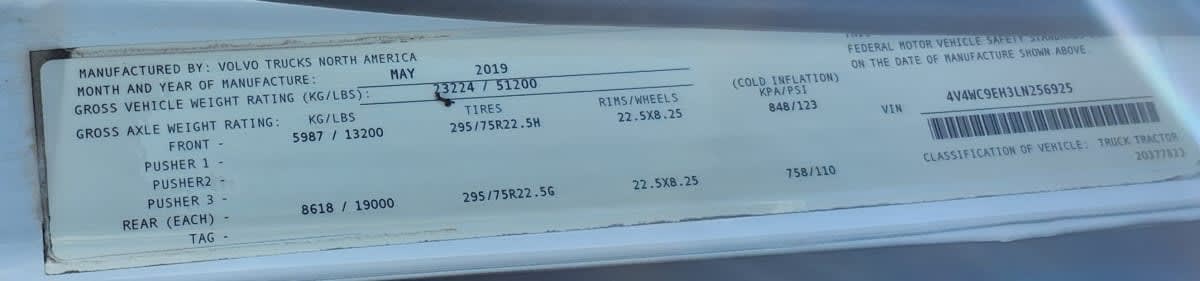 2020 Volvo VNR64T-640 243453