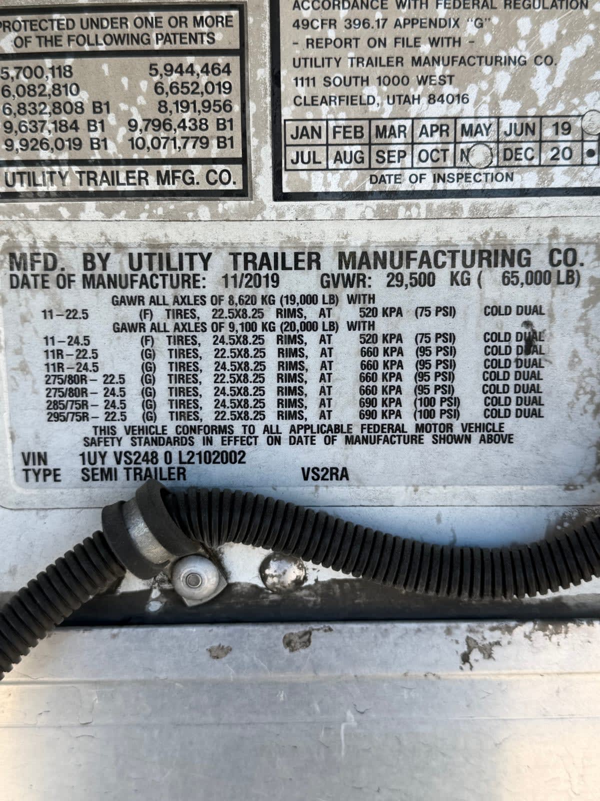 2020 Utility Trailers VS2RA 48/162/102 243712