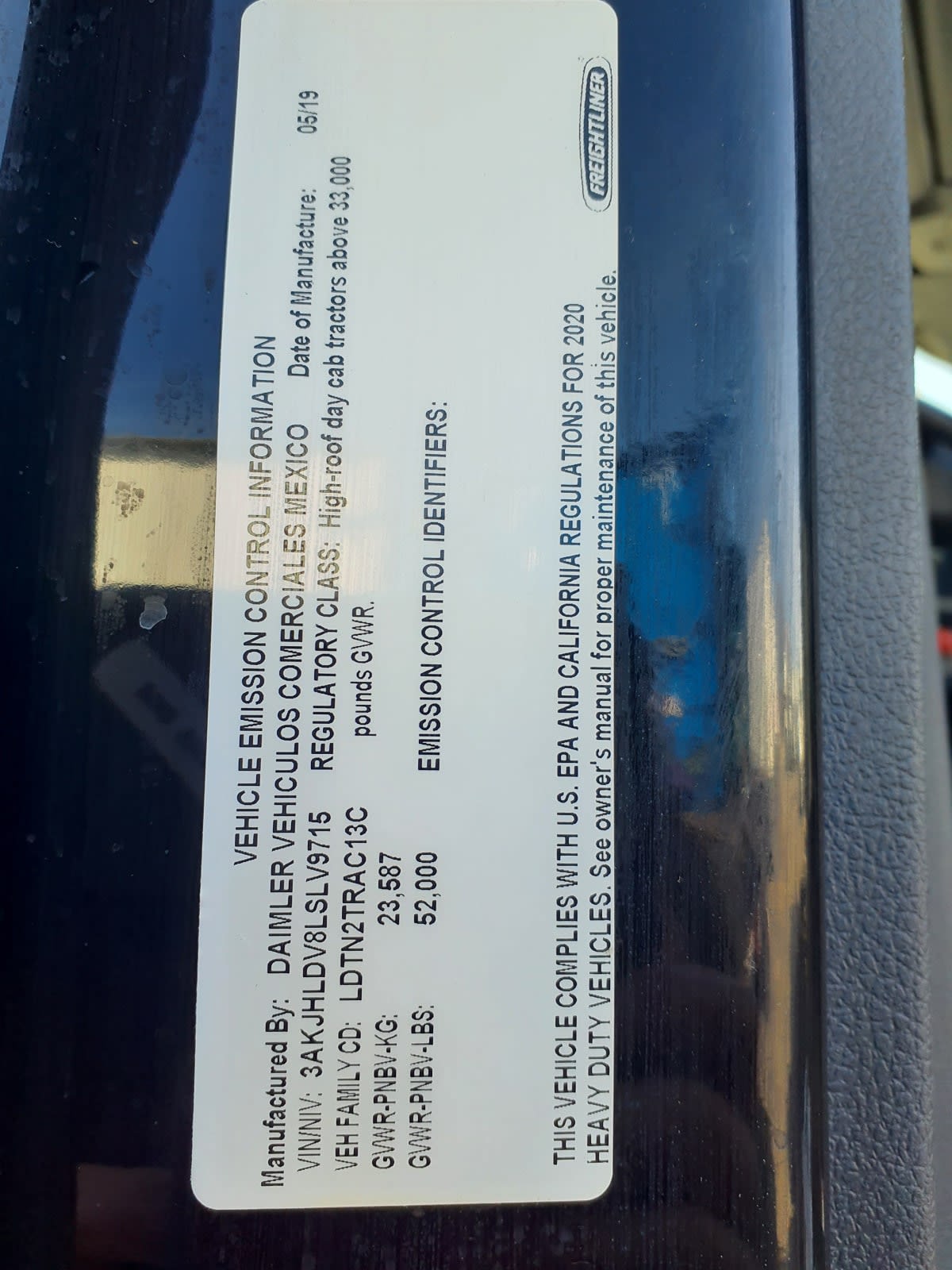 2020 Freightliner/Mercedes NEW CASCADIA PX12664 244160