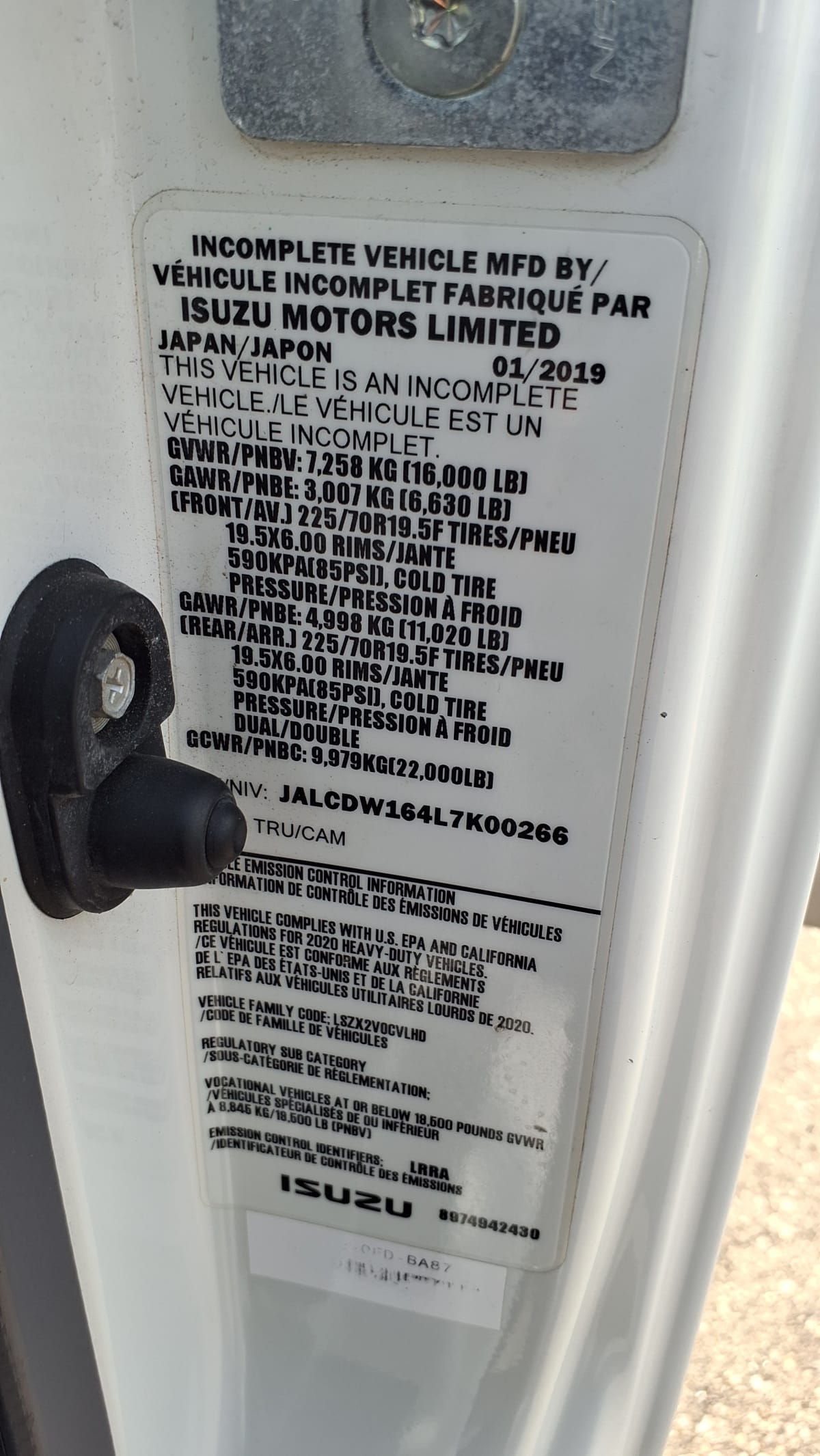 2020 Chevrolet Motor Div. LCF 4500XD 246646