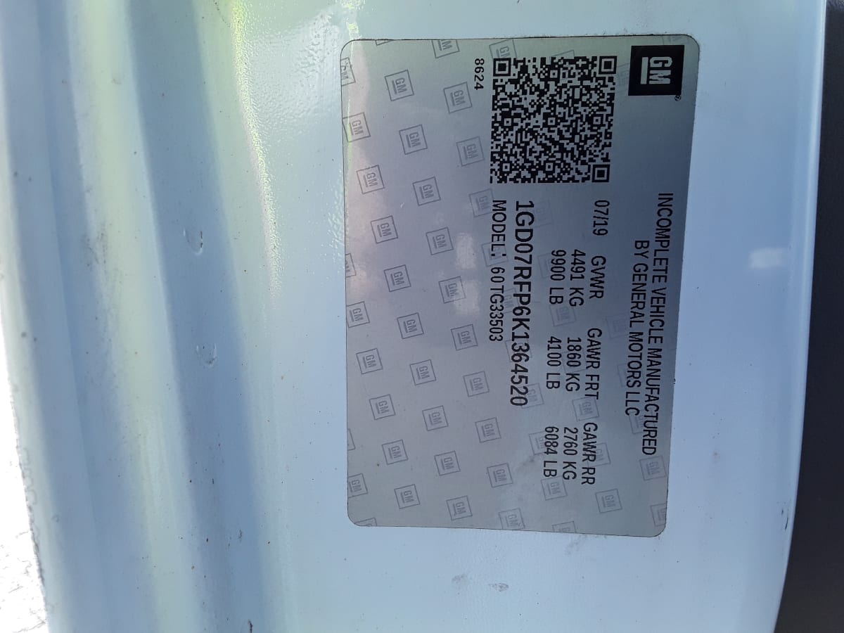 2019 General Motors Corp. SAVANA 3500 247573