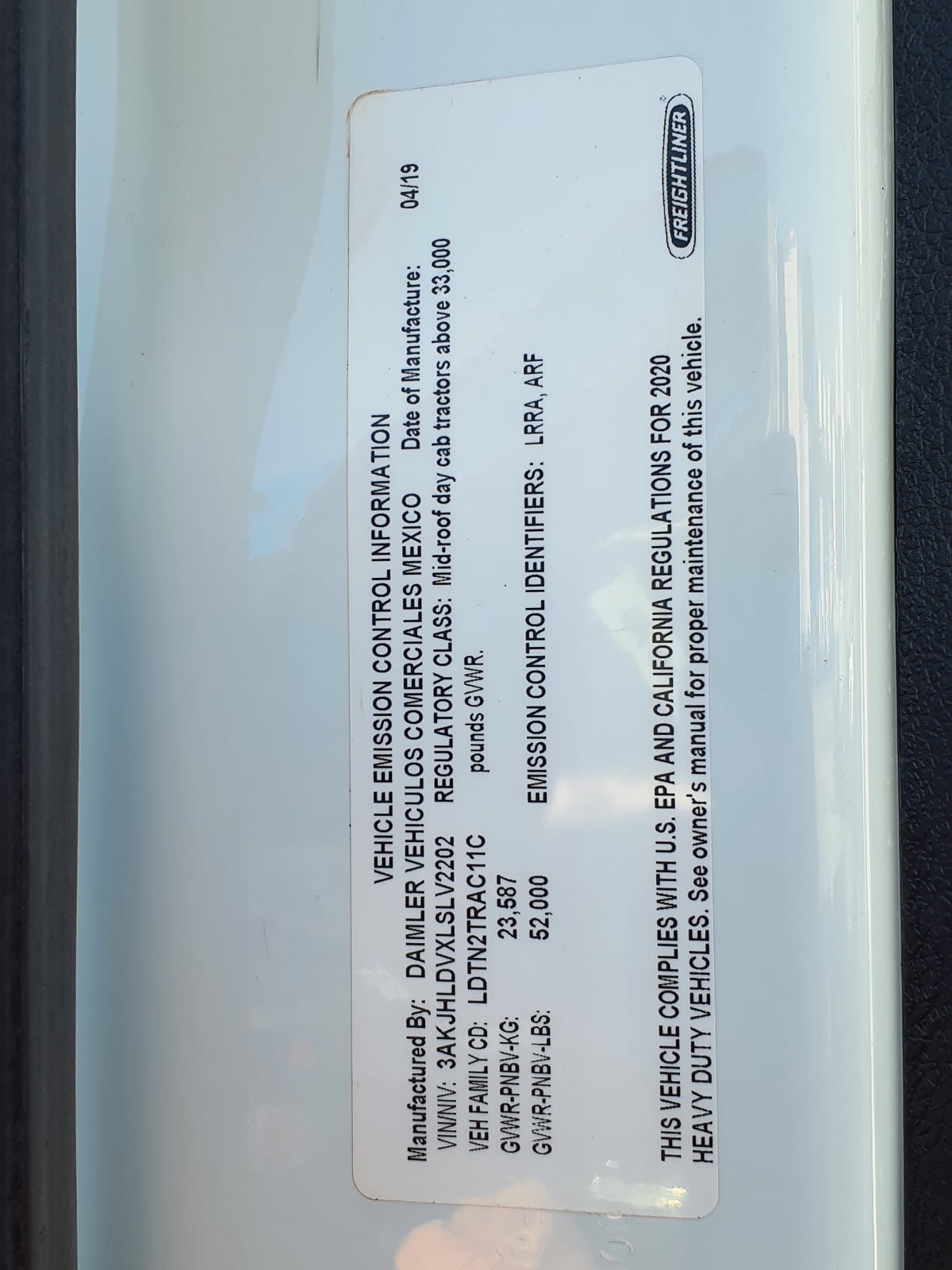 2020 Freightliner/Mercedes NEW CASCADIA PX12664 247644