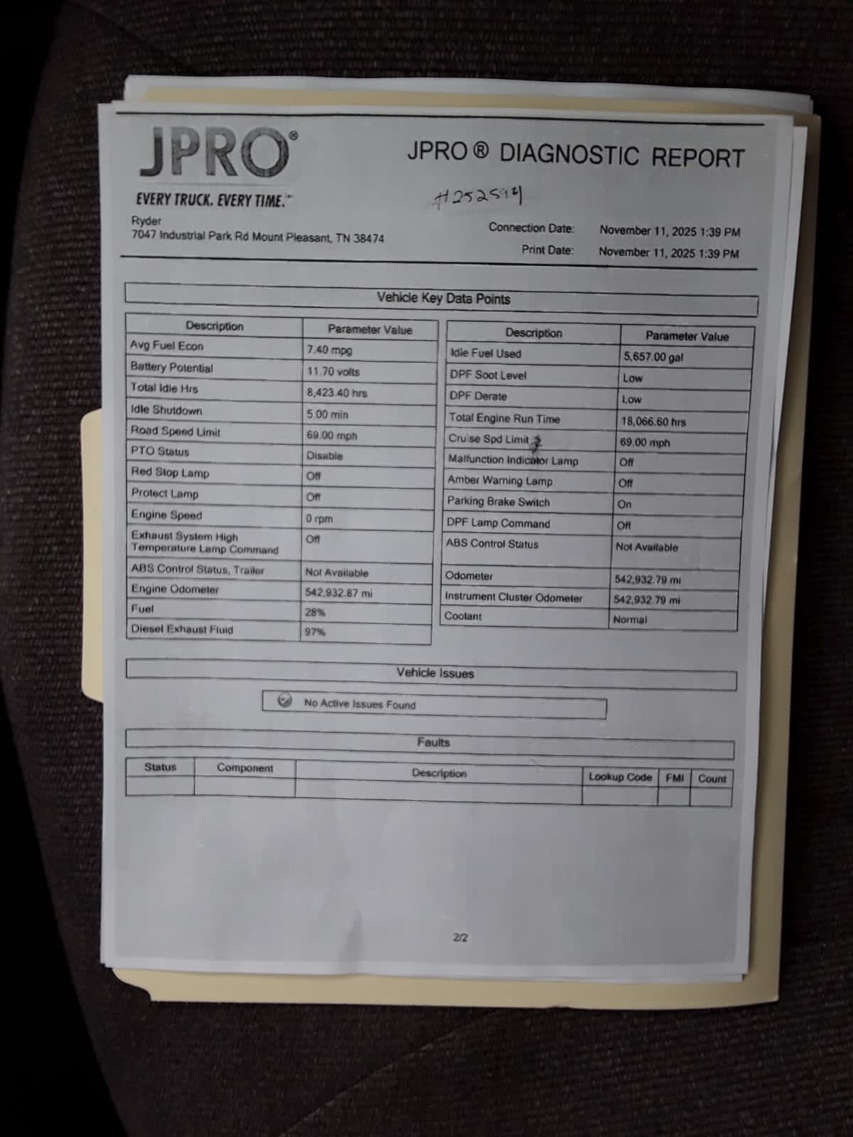 2020 Navistar International LT625 SLPR CAB 252594