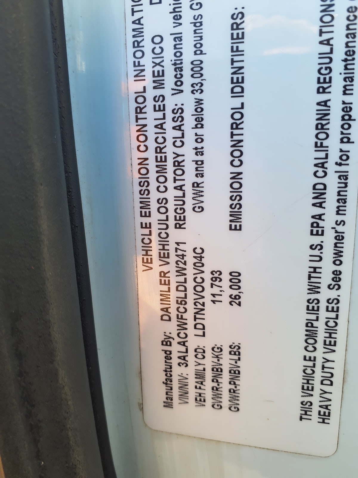 2020 Freightliner/Mercedes M2 106 264440