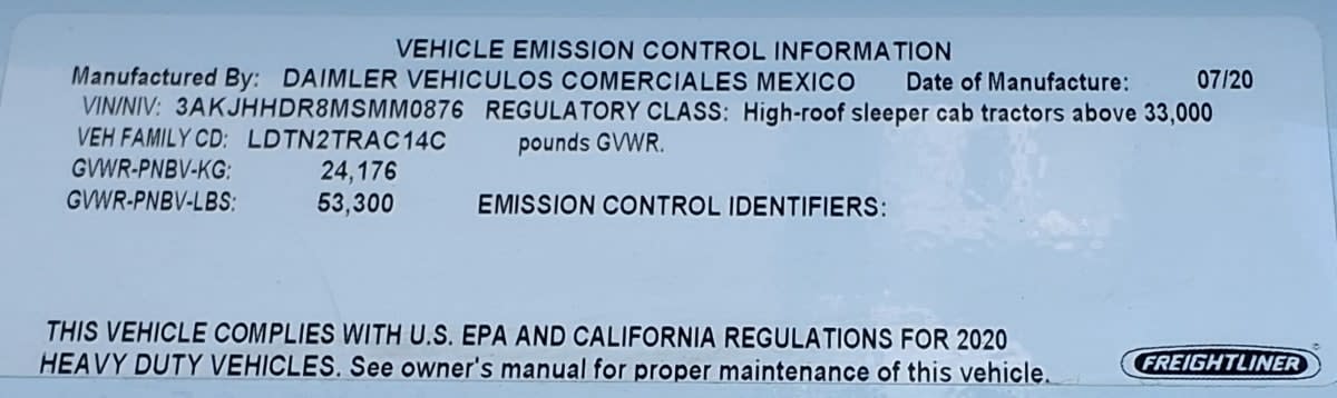 2021 Freightliner/Mercedes NEW CASCADIA PX12664 267331