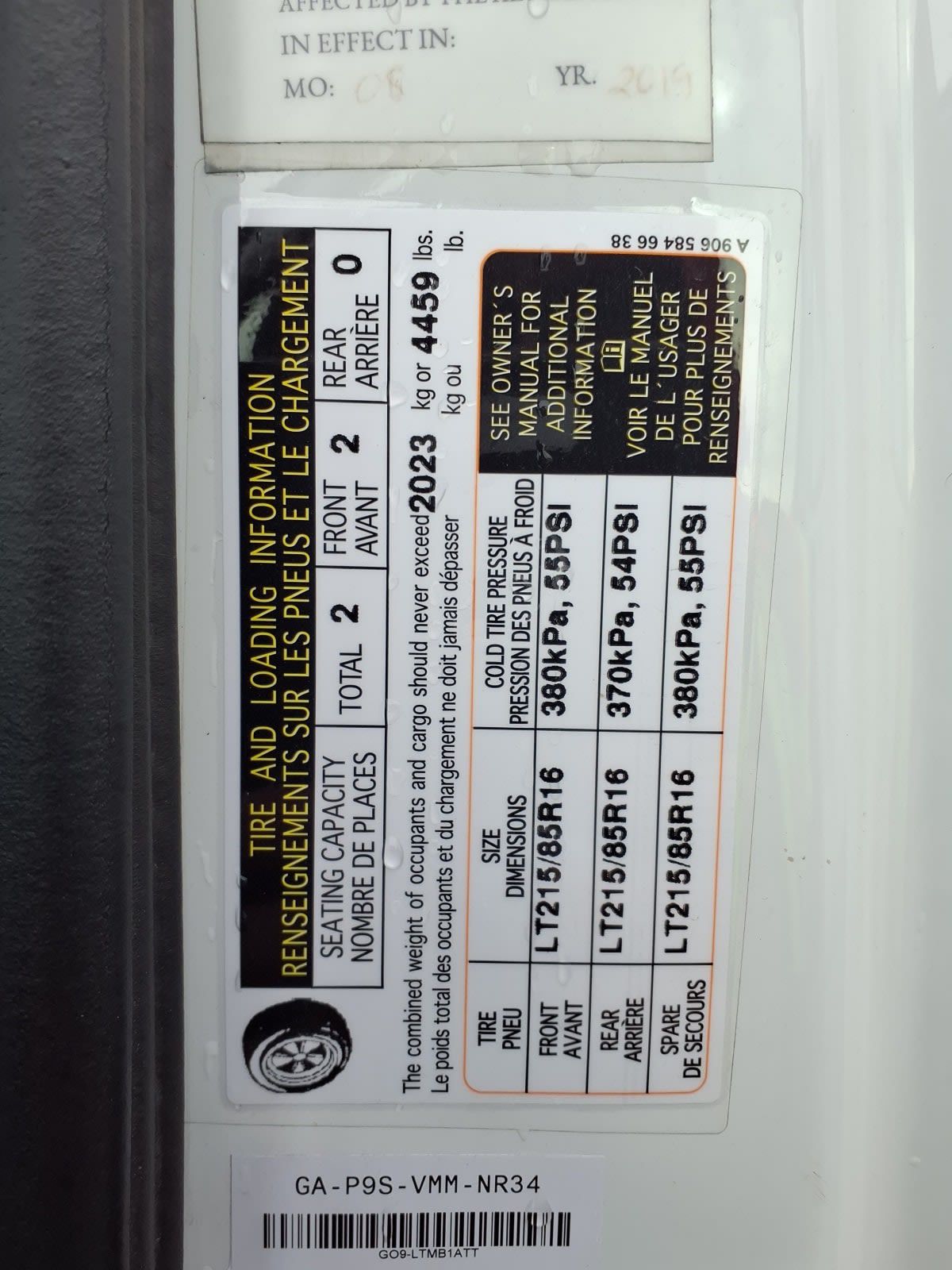 2019 Mercedes-Benz SPRINTER 3500 268981