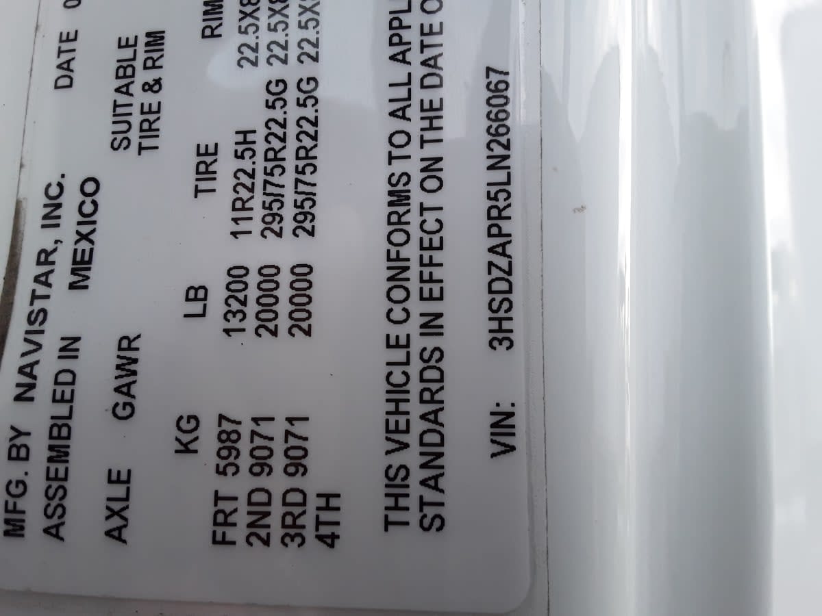 2020 Navistar International LT625 SLPR CAB 272539