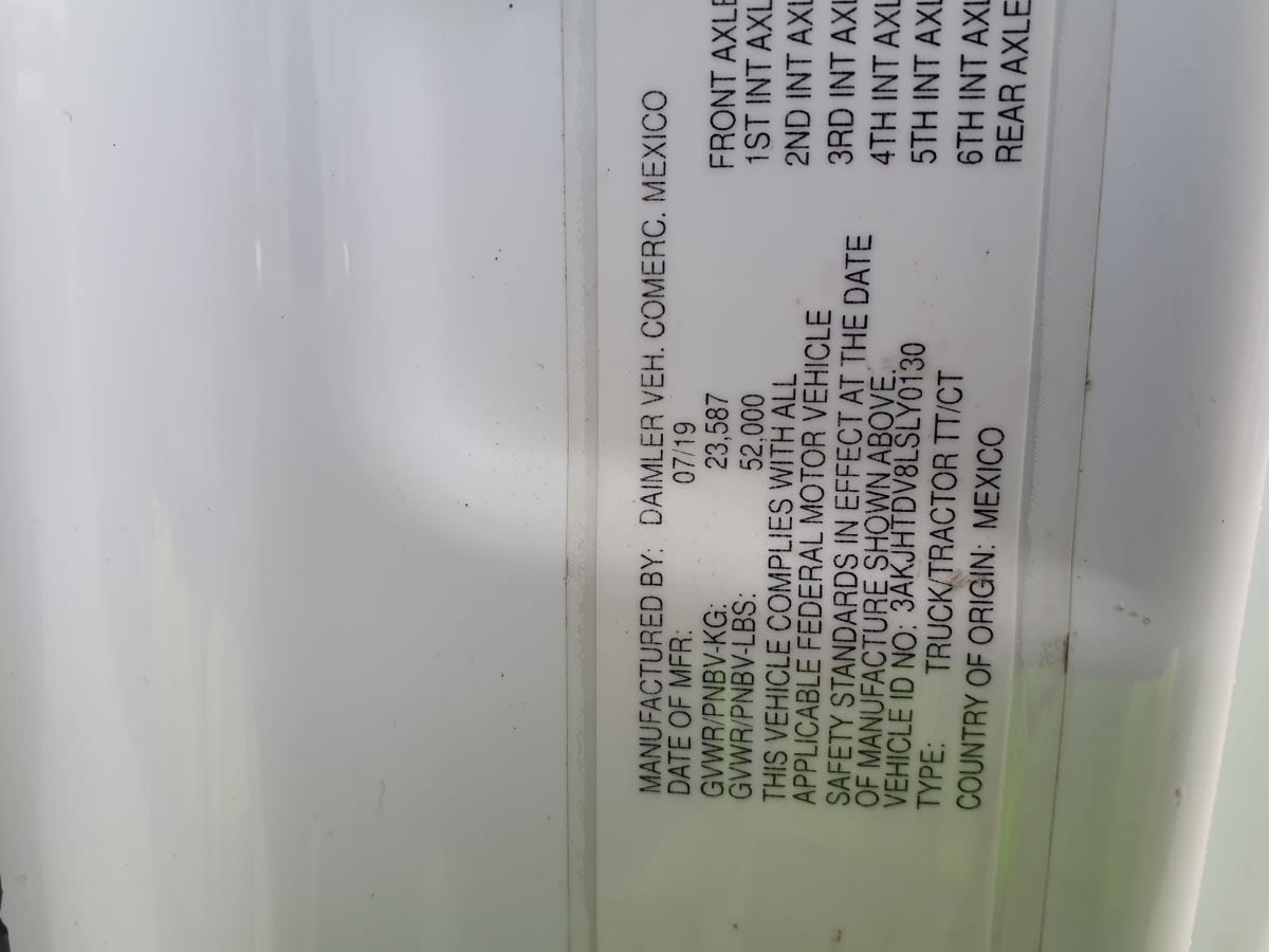 2020 Freightliner/Mercedes NEW CASCADIA 116 272856